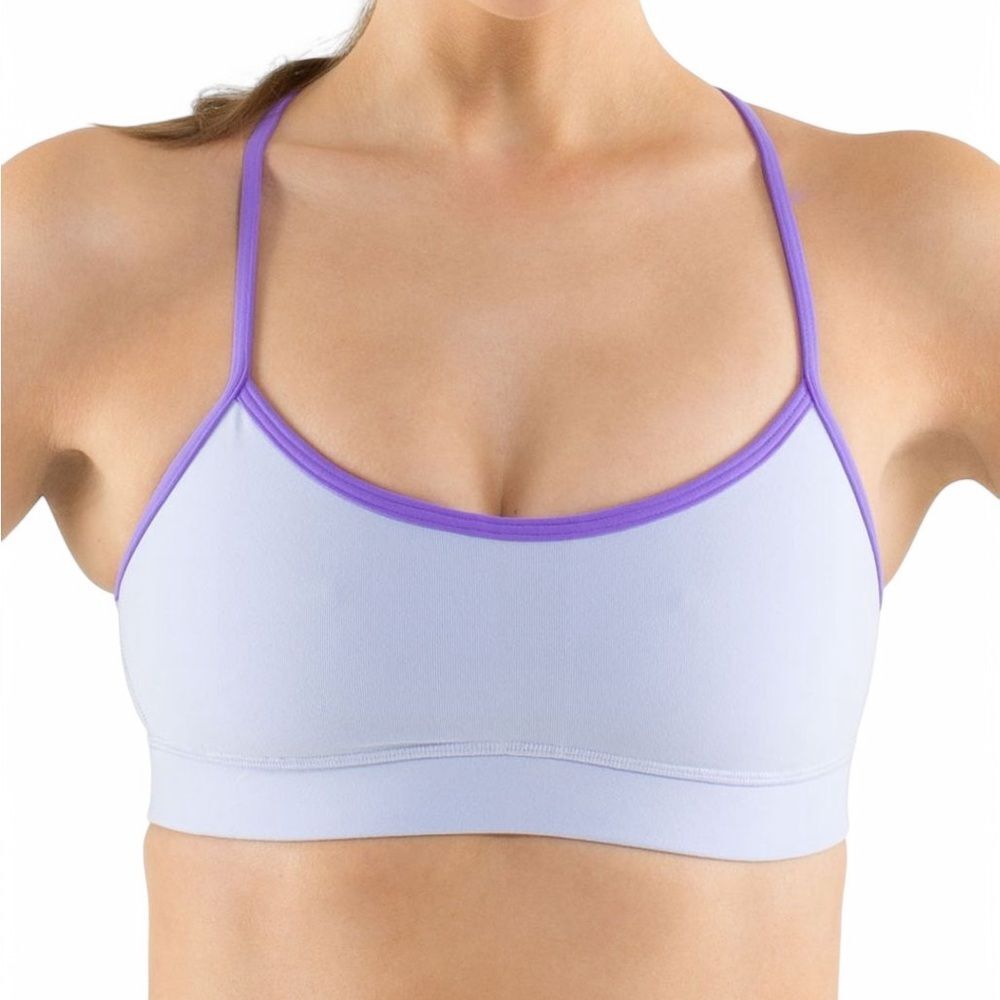 Lululemon Flow Y Bra IV Purple Cool Breeze Racerback Yoga S Athleisure